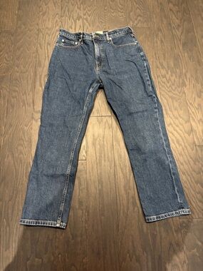 Everlane original Cheeky Jeans | Relaxed Straight Indigo Denim Jeans